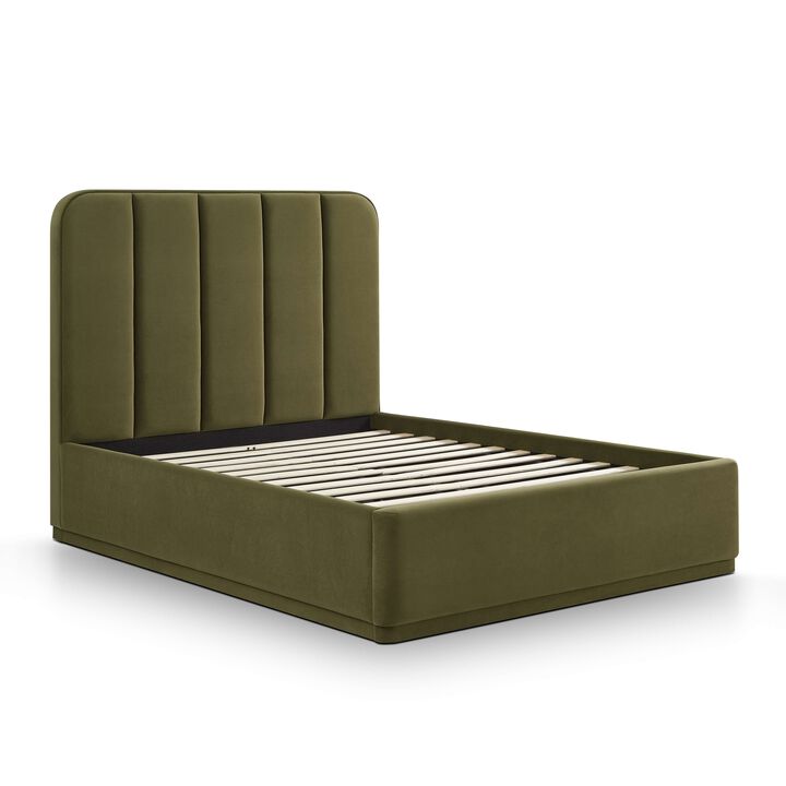 Parker Green Performance Velvet King Bed