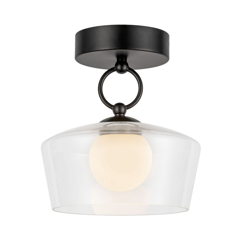 Leota 8 in LED Semi Flush Mount image number 1