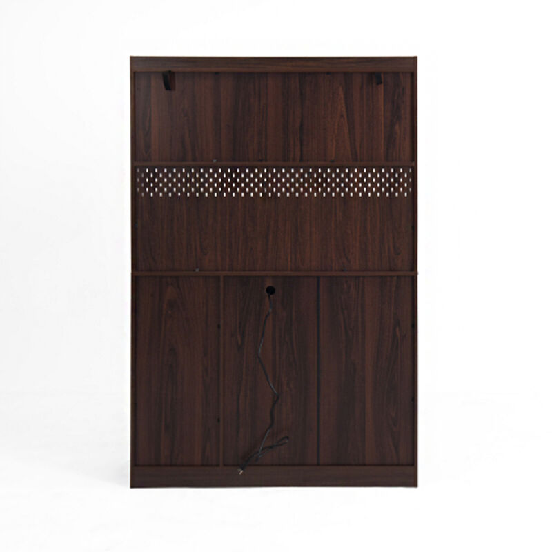 71"Tall Kitchen Pantry Storage Cabinet, Large Capacity Display Cabinet with Reeded Glass Doors and Microwave Stand, Bakers Racks with Storage for Kitchens, Pantry, Living Room