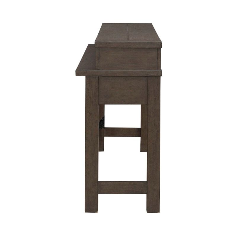 Liberty Furniture Console Bar Table with Charging Station - Satin Espresso image number 3