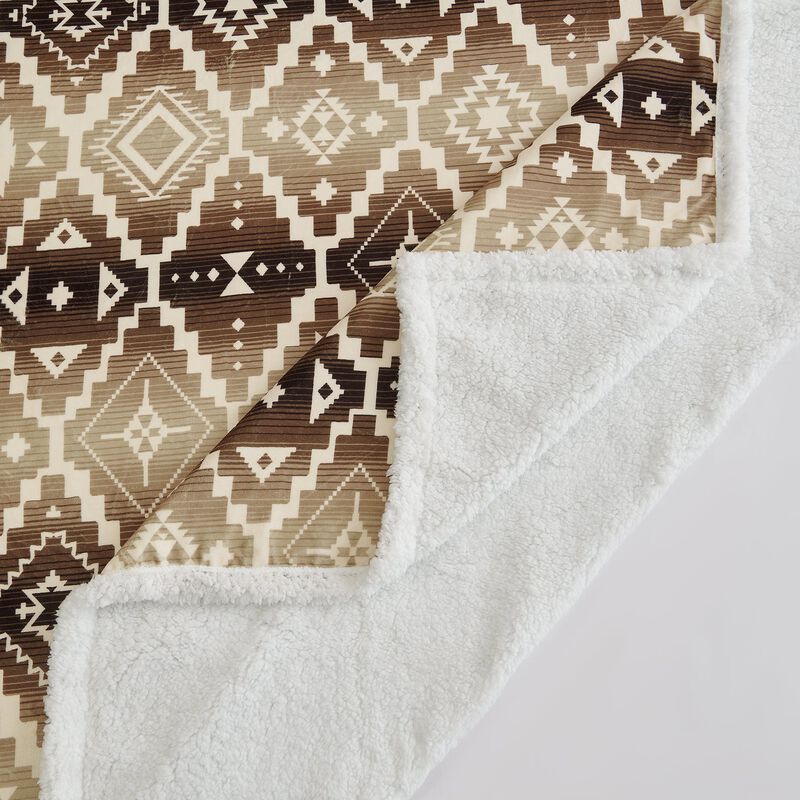 Chalet Aztec Campfire Sherpa Throw image number 3