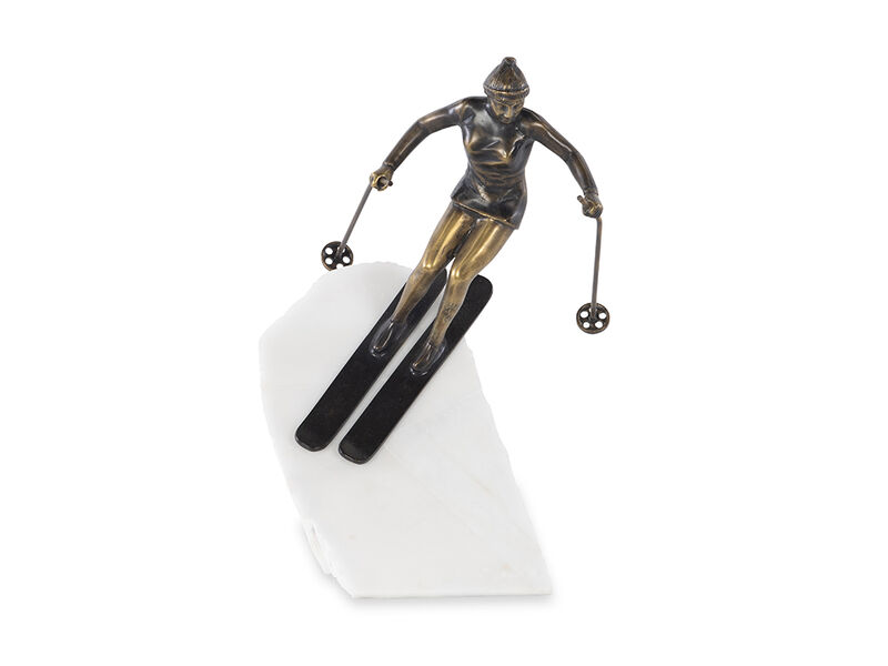 Skier Sculpture