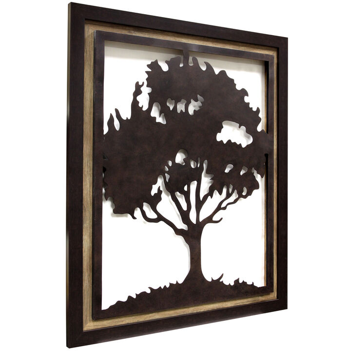 Framed Metal Tree