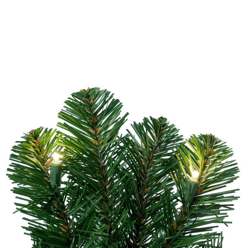 Vickerman 60" Oregon Fir Artificial Christmas Wreath - Warm White Single Mold LED Wide Angle Lights - Faux Holiday Wreath - Indoor and Outdoor Wreath image number 3