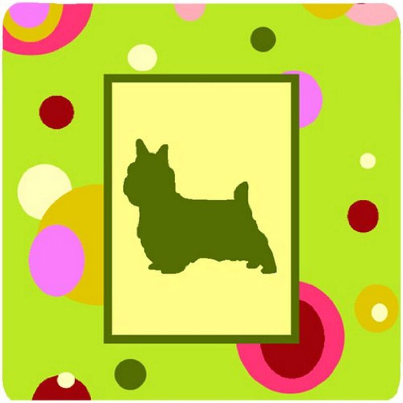 Caroline's Treasures CK1056FC Silky Terrier Foam Coasters (Set of 4), 3.5 H x 3.5 W, Multicolor image number 0