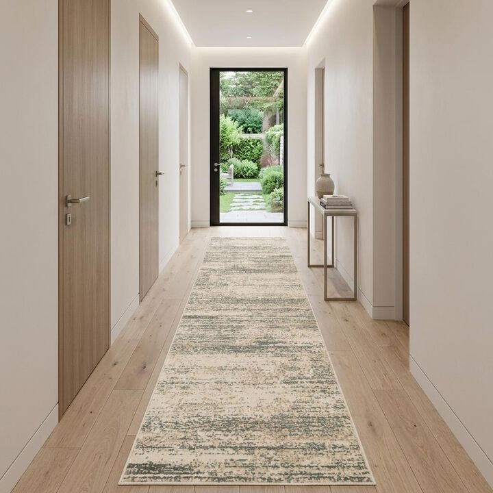 HomeRoots Abstract Runner Rug
