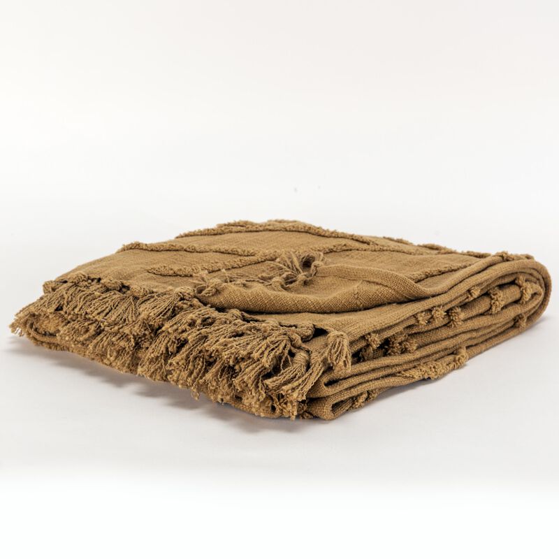 Camel 50" x 60" Throw Blanket