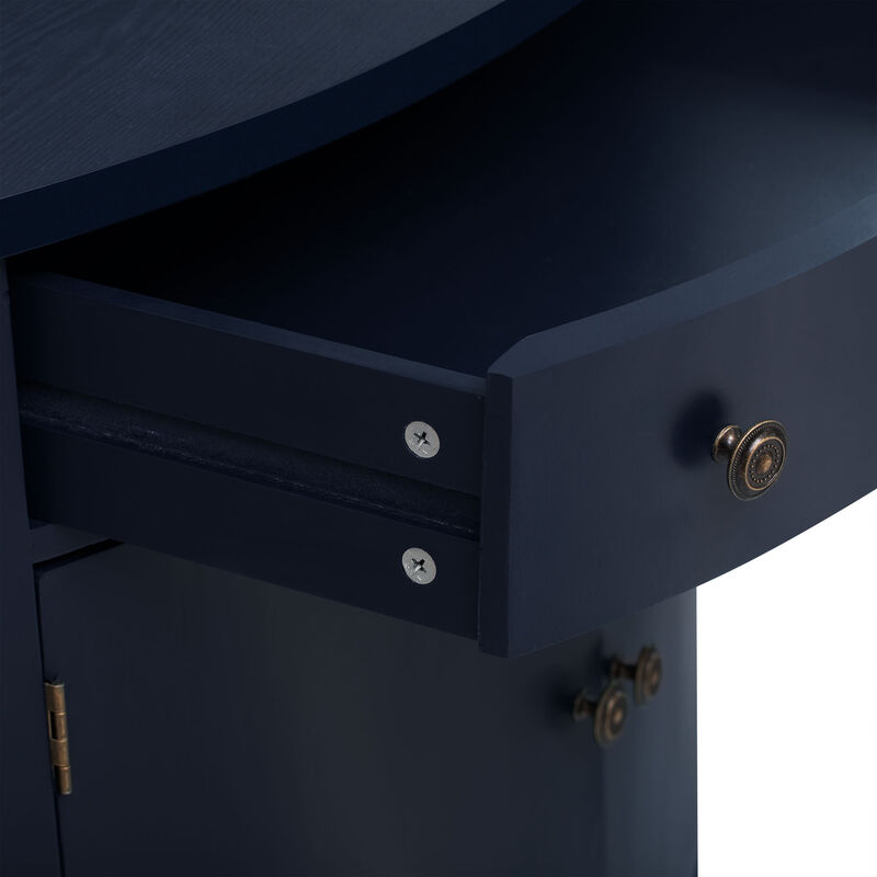 Merax  Curved Design Storage Cabinet Fraxinus Mandschuric