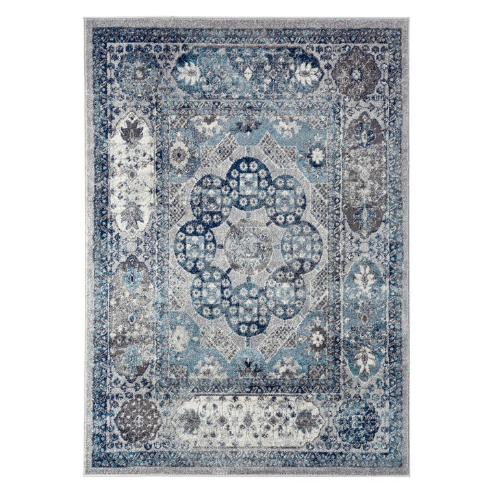HomeRoots Medallion Area Rug