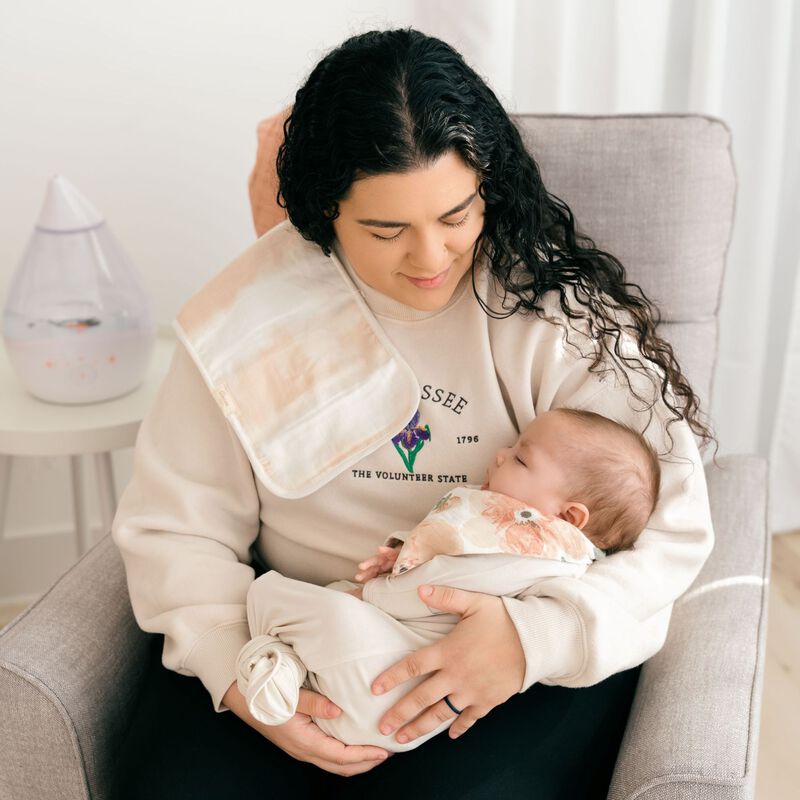 Parker 3-pc. Newborn Burp Cloth Set (Pink Floral) image number 5