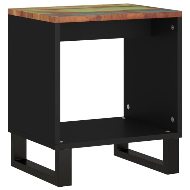 vidaXL Coffee Table 15.7"x12.2"x18.1" Solid Wood Reclaimed&Engineered Wood