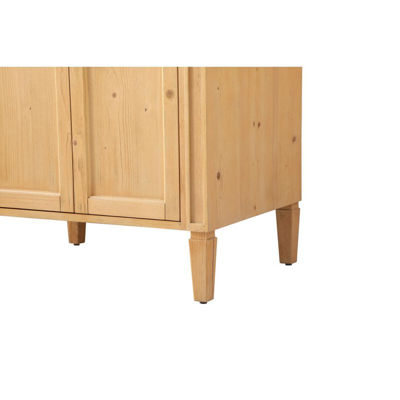 Elegant Kitchen and Bath 30 inch Single bathroom vanity in natural wood