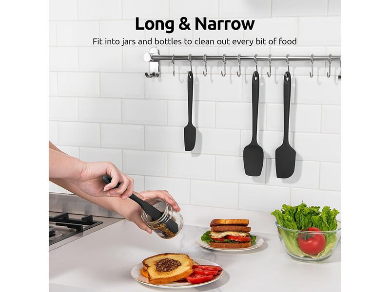 U-Taste Silicone Spatula Set with 600 Degrees Fahrenheit Heat Resistant