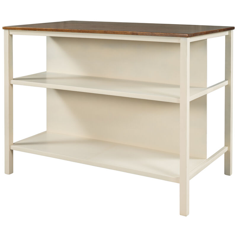 Streamdale Rustic 45'' Kitchen Island and Dining Table image number 2