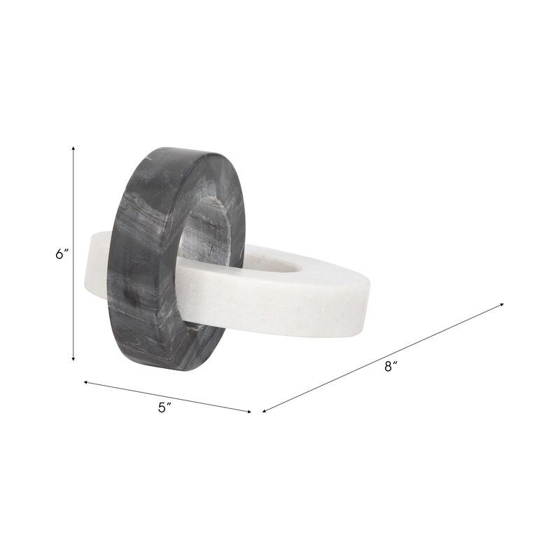 Round Double Ring Sculpture image number 2