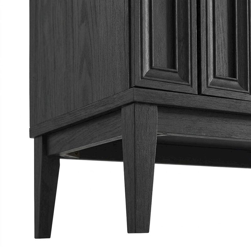 Wooden Sideboard Buffet Cabinet with Storage Credenza for Dining Room, Black image number 5