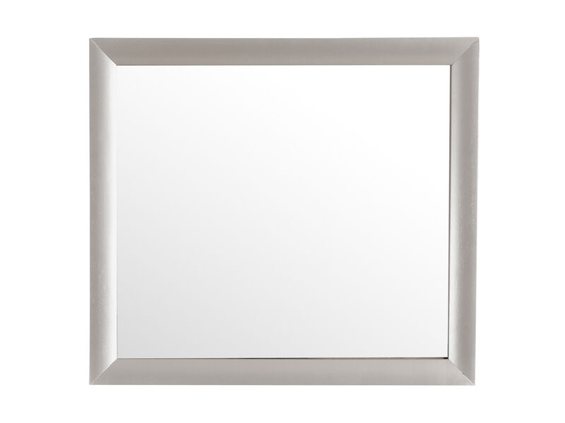 Marilla 35 in. x 39 in. Modern Rectangle Framed Dresser Mirror