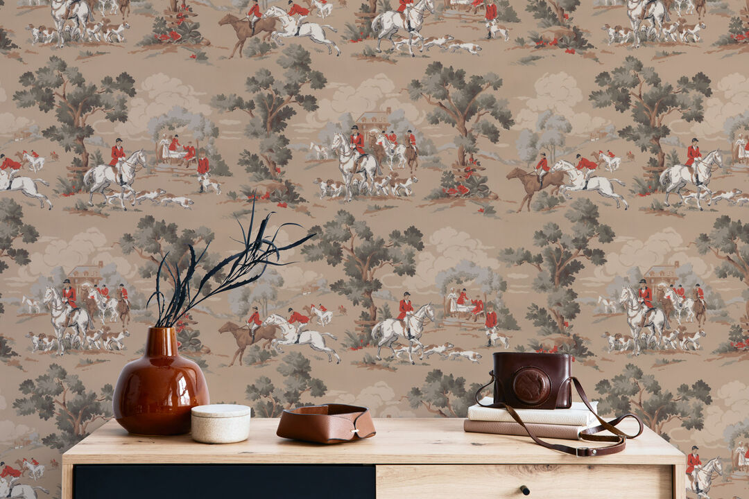 Foxhounds Peel & Stick Wallpaper