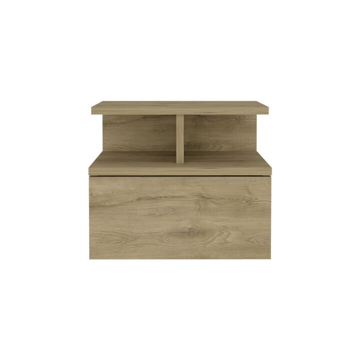 Streamdale Floating Nightstand Flopini, One Drawer, Macadamia Finish