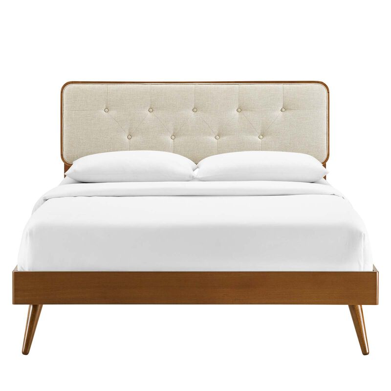 Modway - Bridgette King Wood Platform Bed with Splayed Legs image number 4