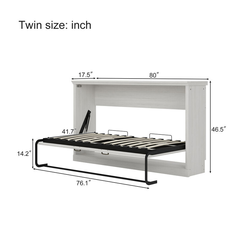 Merax Horizontal Murphy Wall Bed Product Introduction & Specifications image number 5