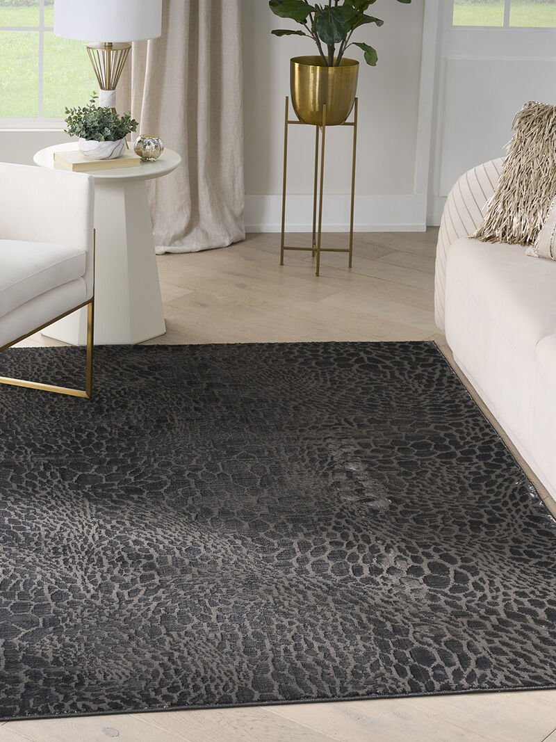 Desire DSR08 Charcoal/Silver 5'3" x 7'3" Rug