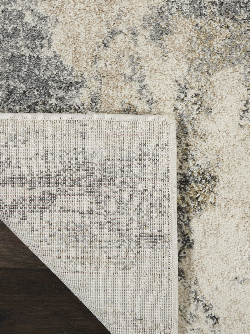 Fusion FSS16 Cream/Gray 9'6" x 13' Rug