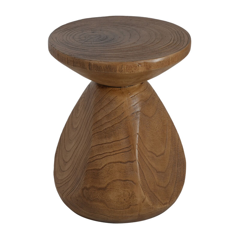 Christopher Knight Home Fraley Patio Rustic Lightweight Concrete Wood Side Table image number 0