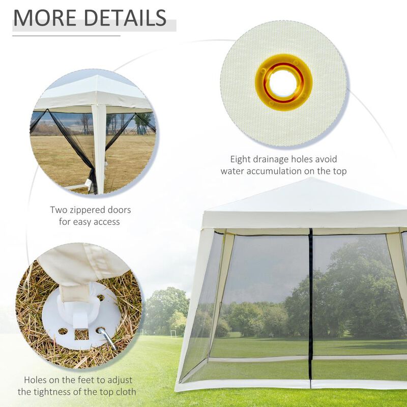 Hivvago 10x10 Slant Leg Canopy Tent Sun Shelter image number 5