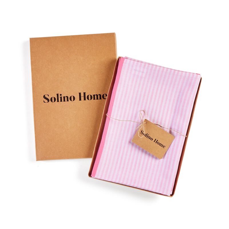 Christmas Linen Dinner Napkins 20 x 20 in Set of 4 - Carmine, Solino Home