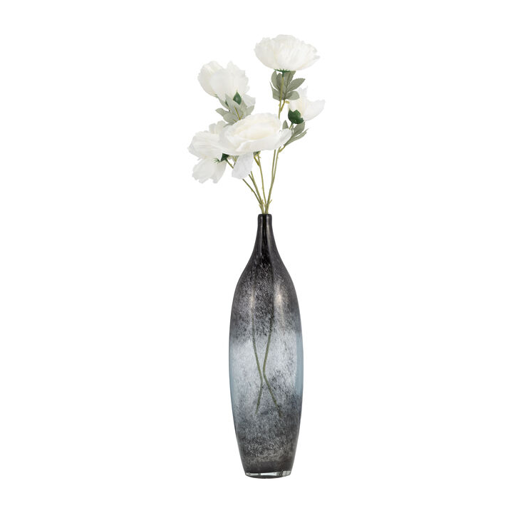 Glass, 18" Vase Blue Ombre