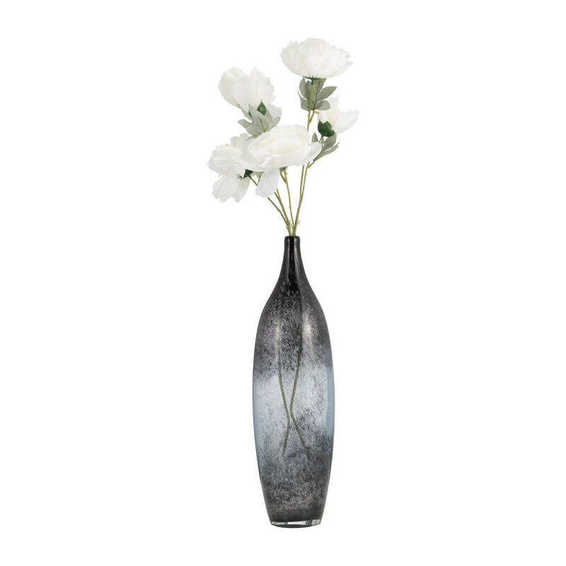 Glass, 18" Vase Blue Ombre image number 1