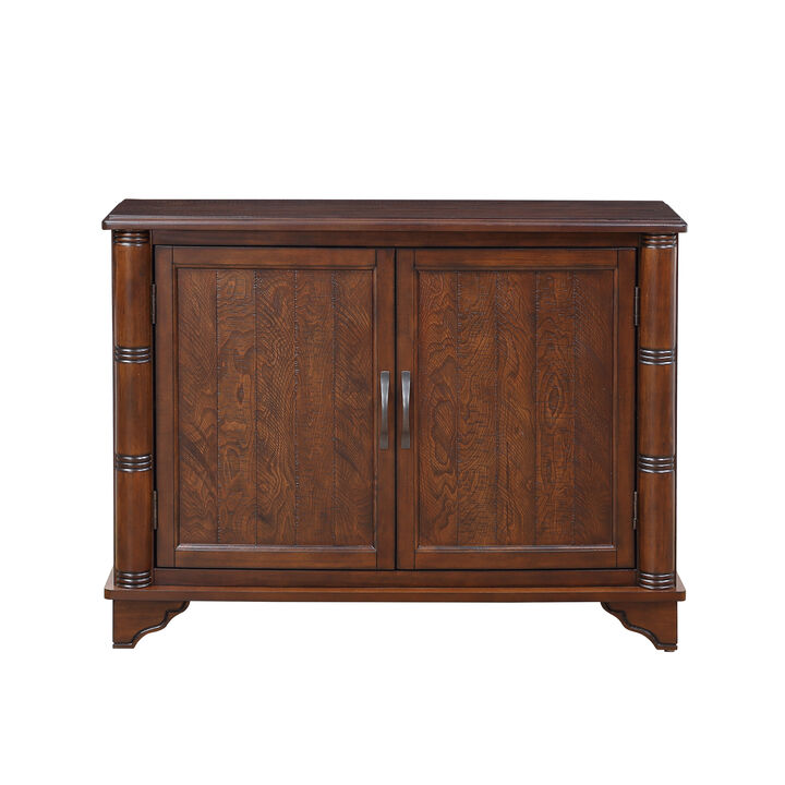 40" Console Table with Storage Shelf, Retro Entryway Table with Adjustable Storage Shelf, Sofa Couch Table