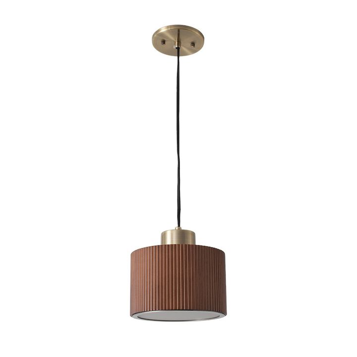 NOVA OF CALIFORNIA Tambo Pendant Light - Dark Walnut