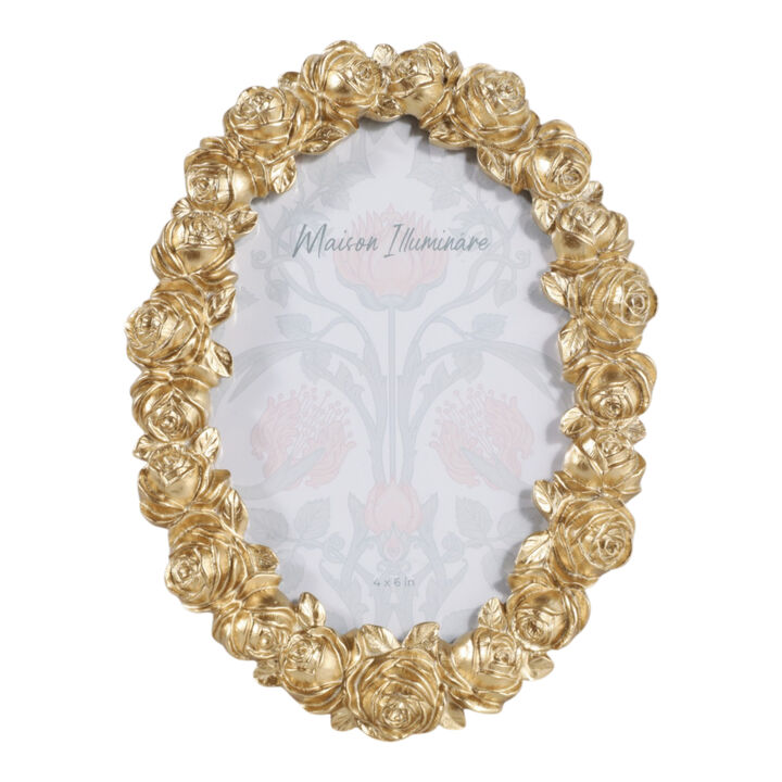4x6" Rosette Oval Photo Frame