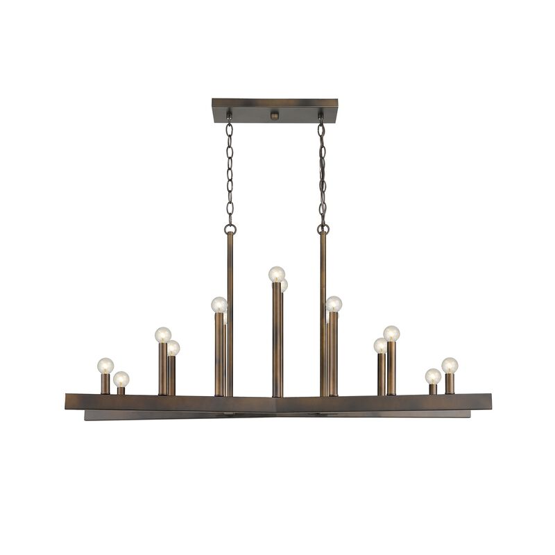 Hivvago Fallon 14-Light Oil-Rubbed Bronze Island Pendant