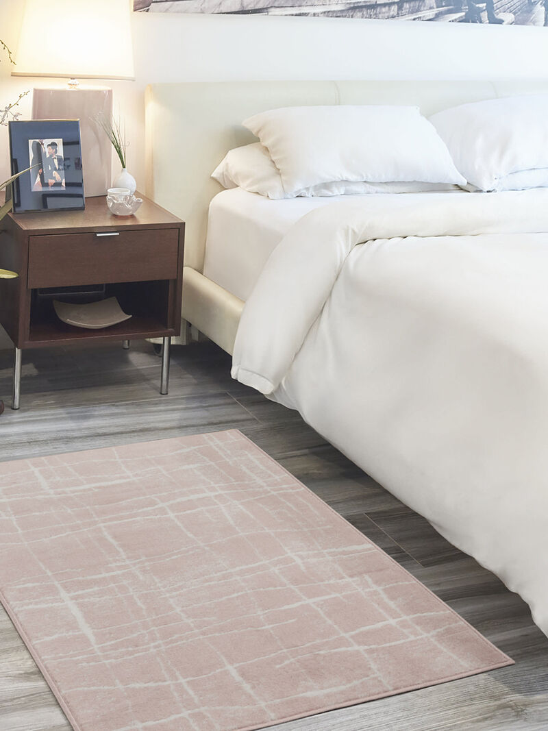 Whimsicle WHS09 Pink/Ivory 3' x 5' Rug