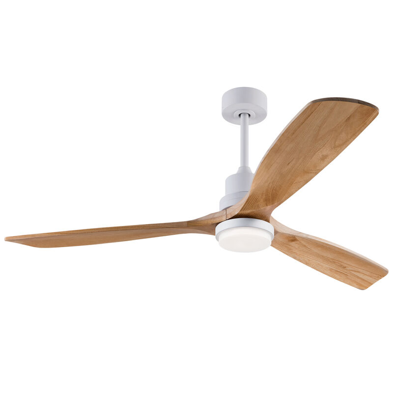ELEMENT ACE 60 Inch Modern Ceiling Fan With Dimmable LED Light and Remote Control Featuring Solid Wood Blades image number 0