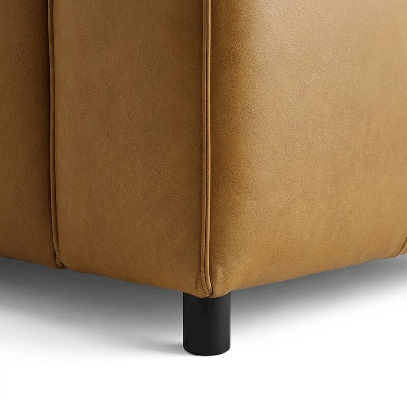 Vegan Leather Modular Sectional Sofa and Couch for Living Room, Camel, 4 Pc image number 6