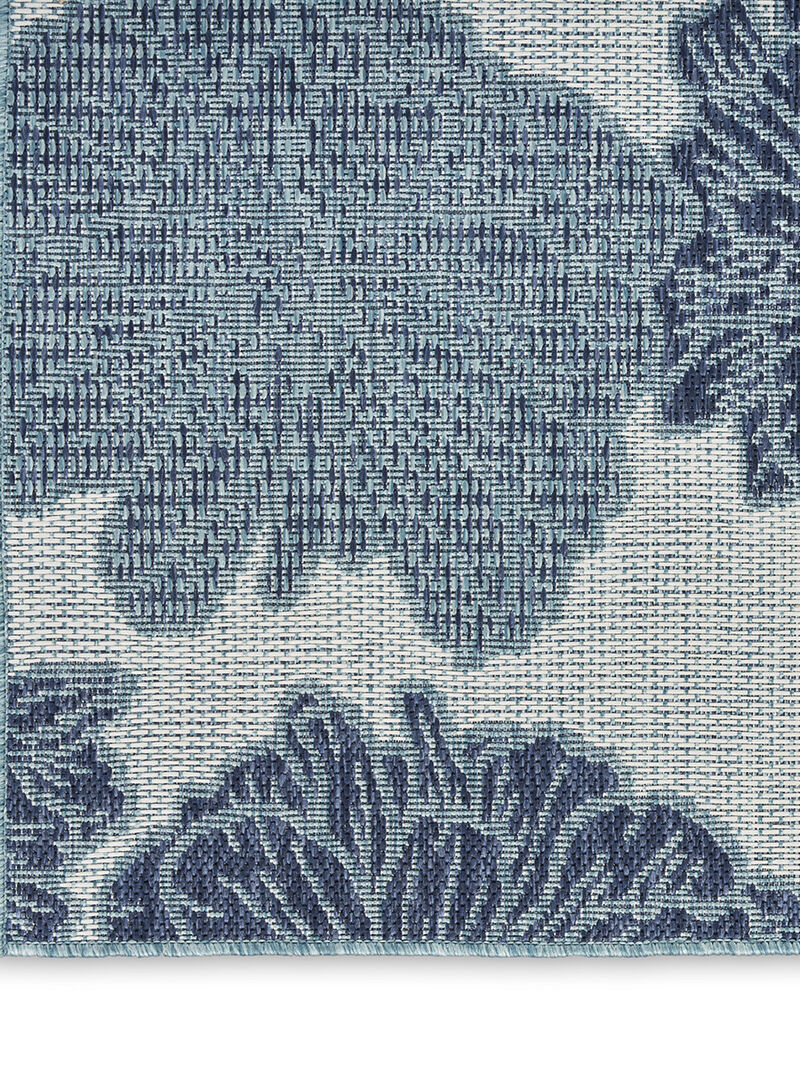 Garden Oasis GOA04 Blue 2' x 4' Rug