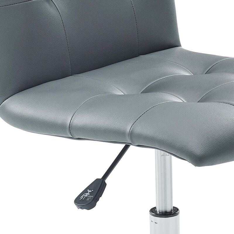 Modway Furniture - Prim Armless Mid Back Office Chair Orange image number 5