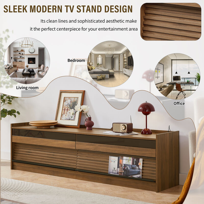 Modern Cabinet TV Stand for TVS 70-79 inches