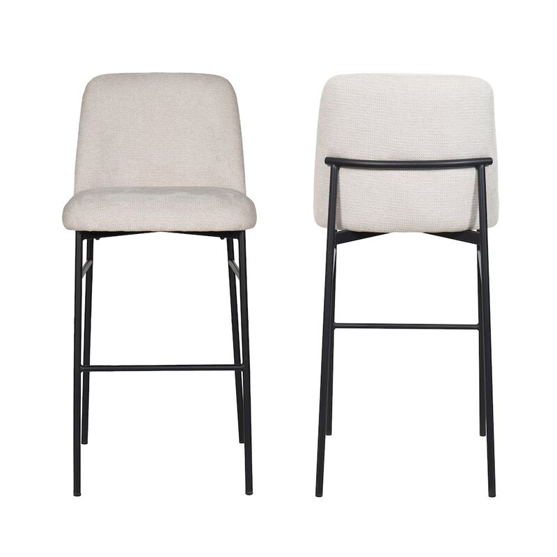 New Classic Furniture Erik Metal & Fabric Bar Chair (Set of 2)