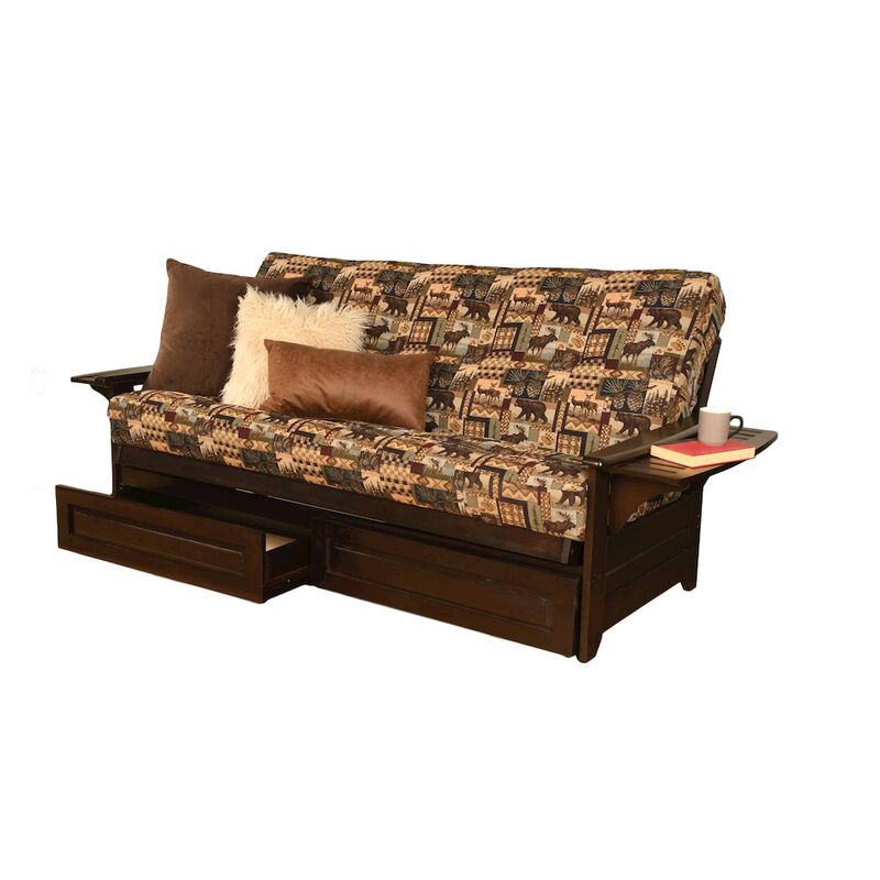 Phoenix Frame-Espresso Finish-Peter's Cabin Mattress-Storage Drawers image number 2