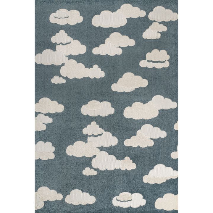 Hedwig High-Low Youth Cloud Scandi Indoor/Outdoor Area Rug