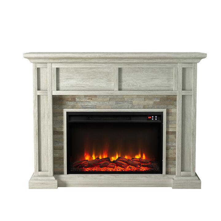 FESTIVO 48" Electric Fireplace with Realistic Flame Effect