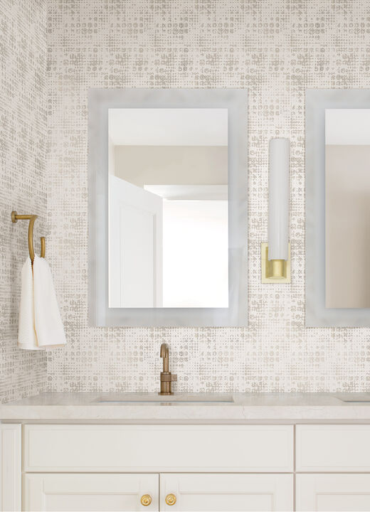 Celeste Platinum Geometric Wallpaper (Set of 2)