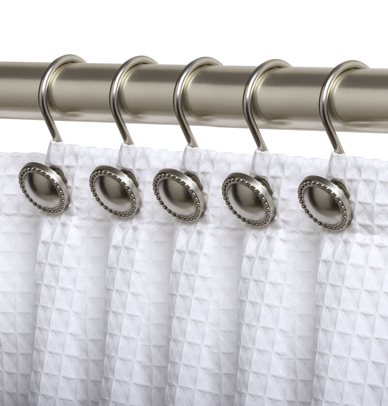 12-Piece Proof Zinc Shower Curtain Hooks image number 1