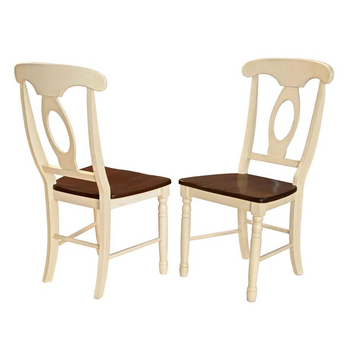 Belen Kox Distressed Grey X-Back Dining Side Chair Set, Belen Kox