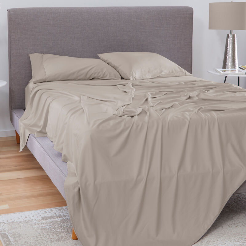 Basic Twin Sheet Set - Medium Beige